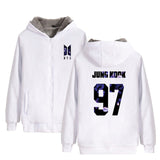 Lighting Up BTS Zipper Hoodie